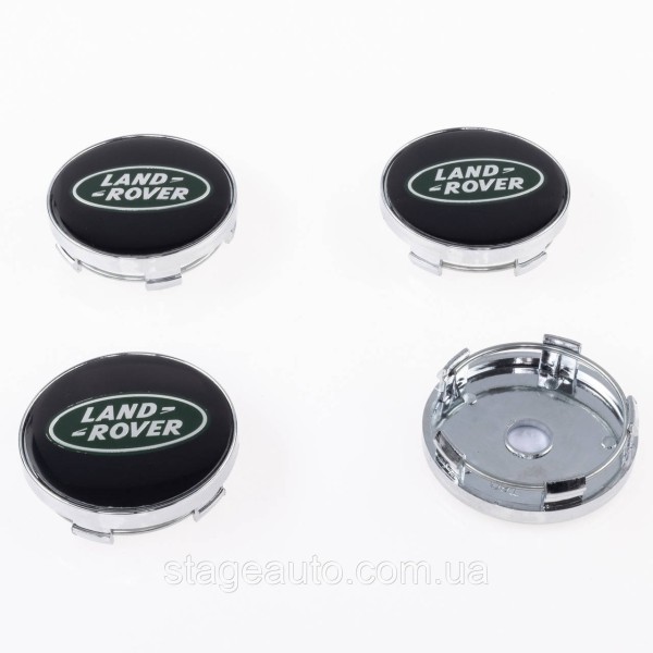 Caps plugs for alloy wheels Land Rover Land Rover 60 mm Black