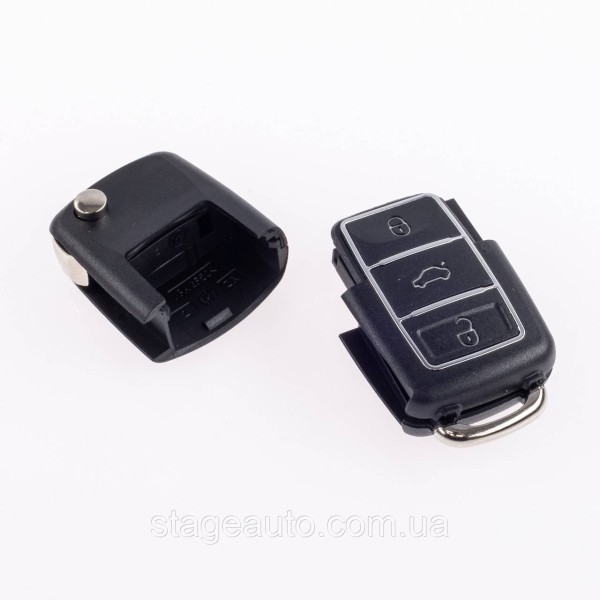 Корпус ключа для VW Volkswagen 3 кнопки, Без леза ключа, корпус + Емблема