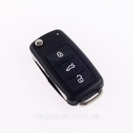 Корпус ключа для Audi Ауді 3 кнопки, Без леза ключа, корпус + Емблема