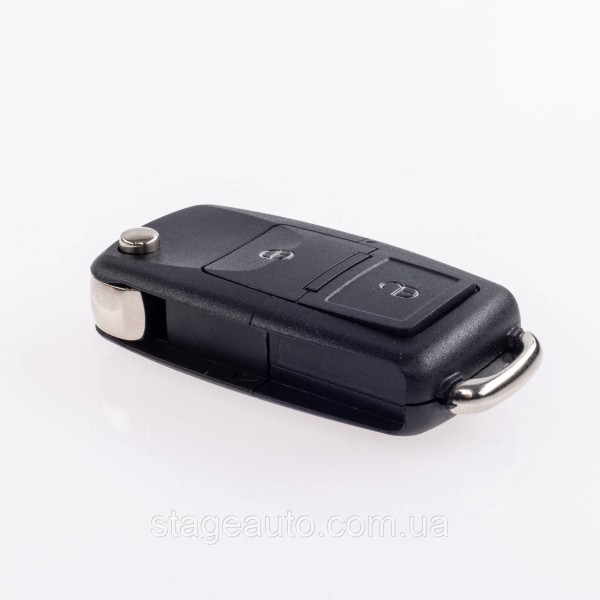 Key case for VW Volkswagen Volkswagen 2 buttons, case + Emblem