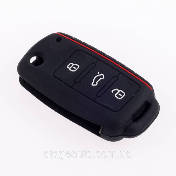 Silicone Key Case VW Golf 4 5 6 7 Bora Jetta POLO MK4 MK6 Passat B5 B6 Black Volkswagen