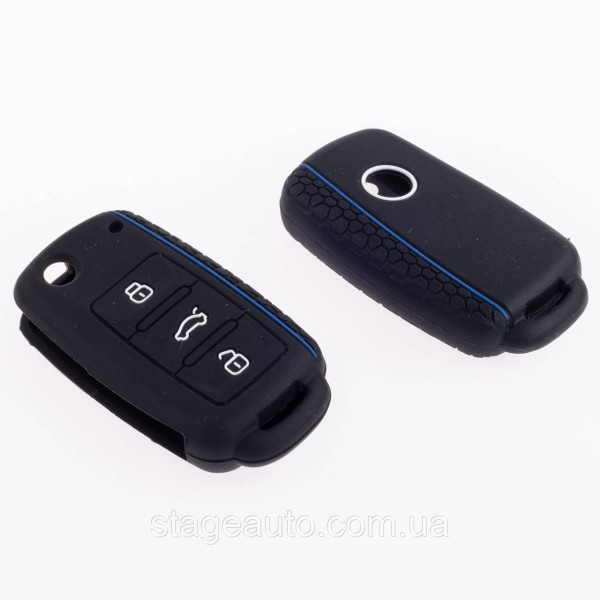 Silicone Key Case VW Golf 4 5 6 7 Bora Jetta POLO MK4 MK6 Passat B5 B6 Black Volkswagen