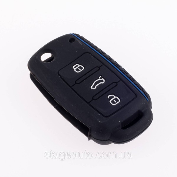 Silicone Key Case VW Golf 4 5 6 7 Bora Jetta POLO MK4 MK6 Passat B5 B6 Black Volkswagen