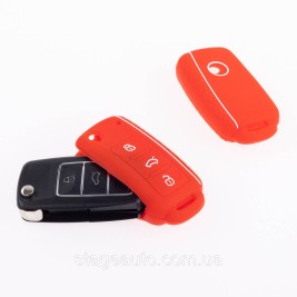 Силіконовий чохол для ключа VW Golf 4 5 6 7 Bora Jetta POLO MK4 MK6 Passat B5 B6 Червоний Volkswagen