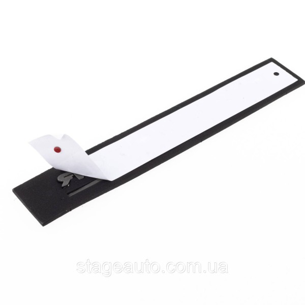 Emblem DUAL MOTOR Tesla inscription letters Nameplate Tesla DUAL MOTOR black on the trunk