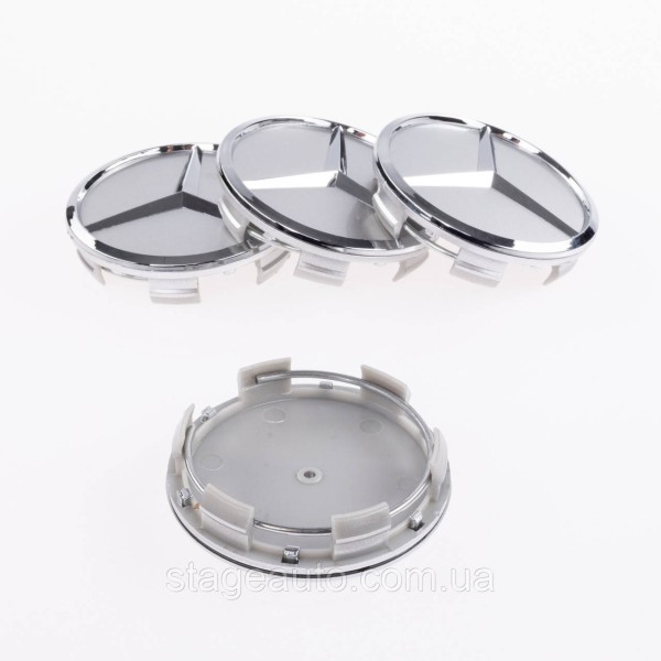 Caps plugs for Mercedes-Benz disks Mercedes Chrome silver 75mm A2204000125