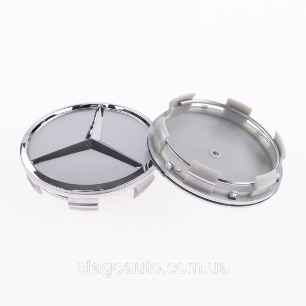 Caps plugs for Mercedes-Benz disks Mercedes Chrome silver 75mm A2204000125