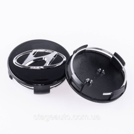 Caps plugs for alloy wheels HYUNDAI Hyundai 61 mm black