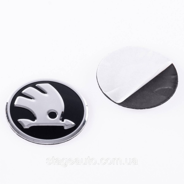 Emblem badge on the steering wheel Skoda Skoda 42 mm Octavia Tour, A5, Fabia, Rapid, Superb