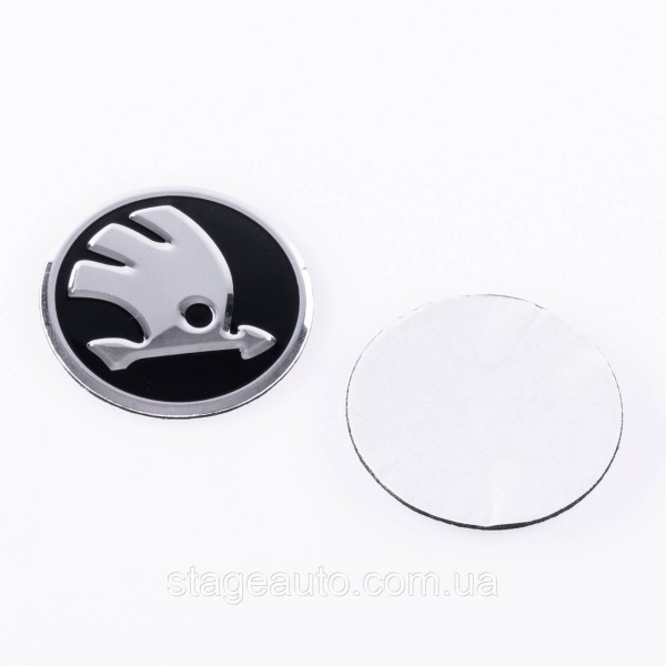 Emblem badge on the steering wheel Skoda Skoda 42 mm Octavia Tour, A5, Fabia, Rapid, Superb