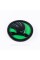 Emblem badge on the hood, trunk Skoda Skoda 90mm black green 32D853621A