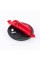 Emblem badge on the hood, trunk Skoda Skoda 80mm black red 5JD853621A