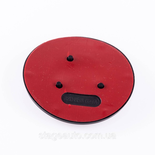 Emblem badge on the hood, trunk Skoda Skoda 90mm black red 32D853621A