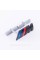 Metal emblem on the radiator grille M Power BMW Black 8.3 x 3.2 cm