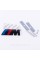 Metal emblem on the radiator grille M Power BMW Black 8.3 x 3.2 cm