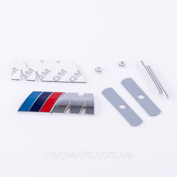 Metal emblem on the radiator grille M Power BMW BMW Chrome 8.3 x 3.2 cm
