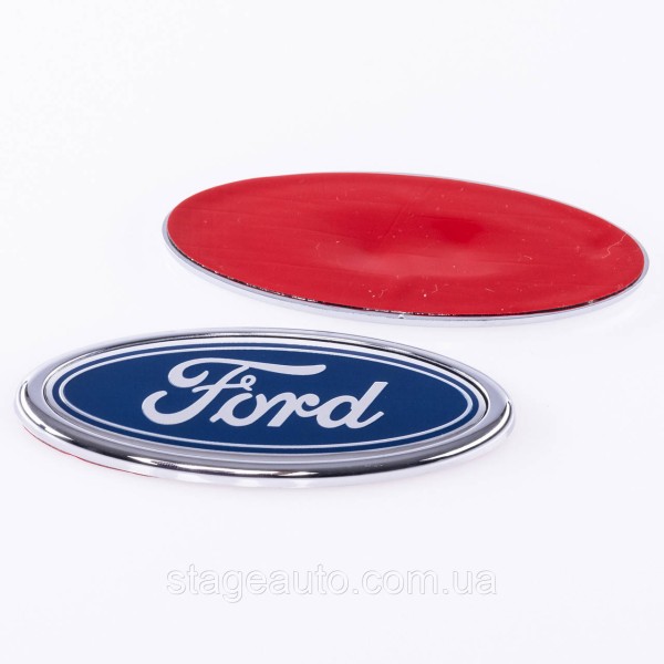 Emblem badge radiator grille, trunk Ford Ford 115 x 45 mm Blue