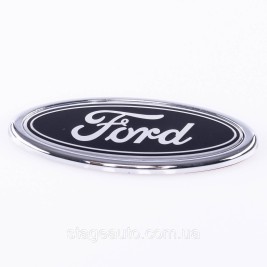 Emblem badge radiator grille, trunk Ford Ford 115 x 45 mm Black