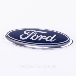 Emblem badge radiator grille, trunk Ford Ford 145 x 58 mm Blue
