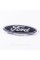 Emblem badge radiator grille, trunk Ford Ford 145 x 58 mm Black