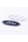 Emblem badge radiator grille, trunk Ford Ford 150 x 58 mm Blue