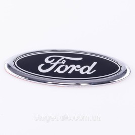 Emblem badge radiator grille, trunk Ford Ford 150 x 58 mm Black