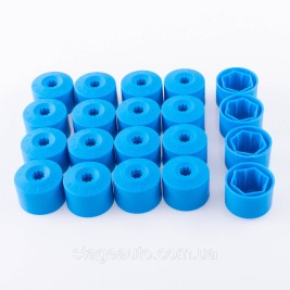 VAG Bolt Caps 17mm 1K0601173A Blue