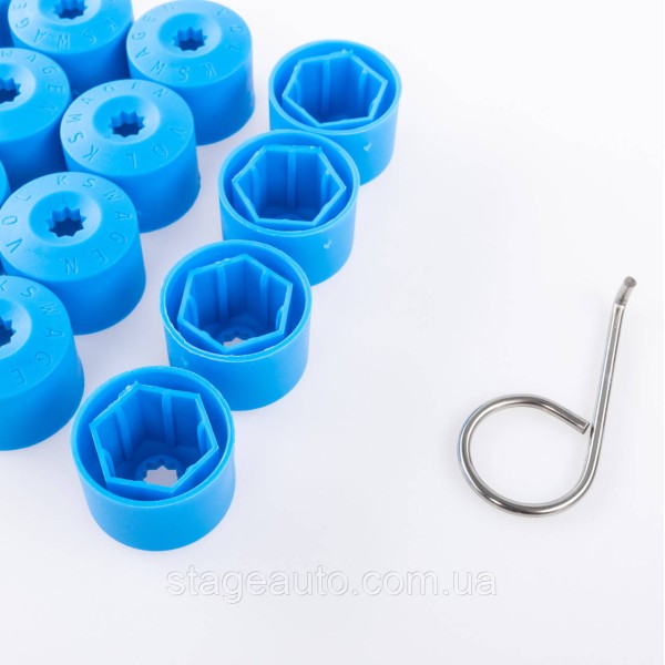 VAG Bolt Caps 17mm 1K0601173A Blue