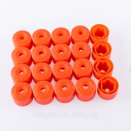 VAG Bolt Caps 17mm 1K0601173A Red