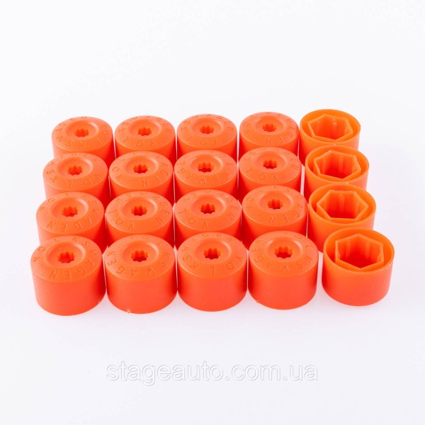 Ковпачки для болтів VAG 17mm 1K0601173A Червоні