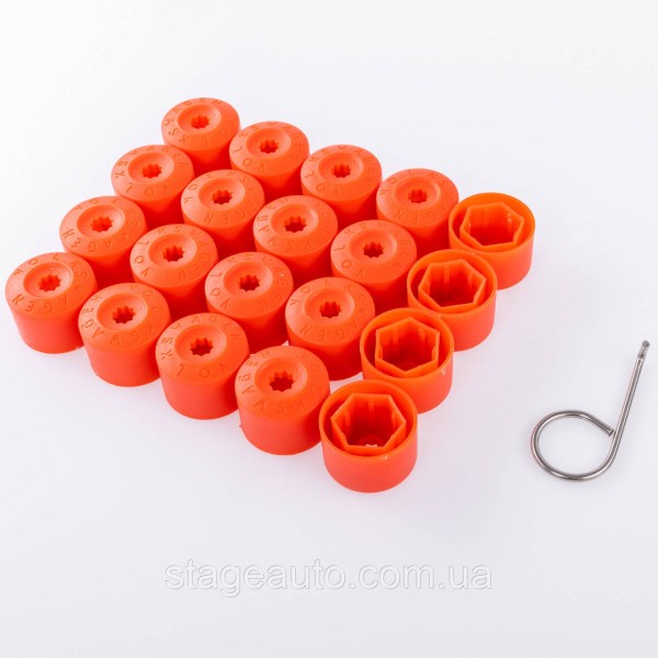 Ковпачки для болтів VAG 17mm 1K0601173A Червоні