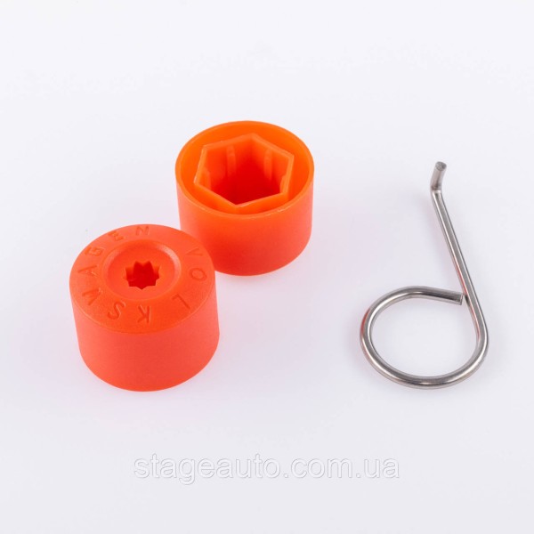 Ковпачки для болтів VAG 17mm 1K0601173A Червоні