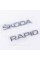 Emblem plates for the trunk of SKODA RAPID, Skoda Rapid chrome (set)