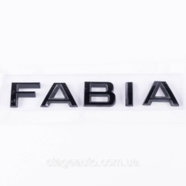 Badge emblem on the trunk FABIA for ŠKODA, Fabia for Škoda black