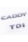 Шильдики емблеми на багажник CADDY TDI, КАДДІ ТДІ хром (комплект)
