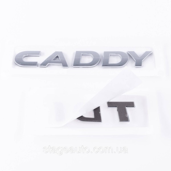 Шильдики емблеми на багажник CADDY TDI, КАДДІ ТДІ хром (комплект)
