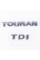 Шильдики емблеми на багажник TOURAN TDI, ТОУРАН ТДІ хром (комплект)