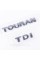 Шильдики емблеми на багажник TOURAN TDI, ТОУРАН ТДІ хром (комплект)
