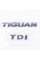 Emblem plates for trunk TIGUAN TDI, TIGUAN TDI chrome (set)