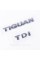 Emblem plates for trunk TIGUAN TDI, TIGUAN TDI chrome (set)