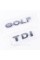 Emblem plates for trunk GOLF TDI, GOLF TDI chrome (set)