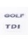 Emblem plates for trunk GOLF TDI, GOLF TDI chrome (set)
