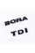 Trunk emblem plates BORA TDI, BORA TDI black (set)