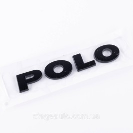 Emblem sticker on the trunk lid POLO Volkswagen POLO 13 x 2.3 cm black