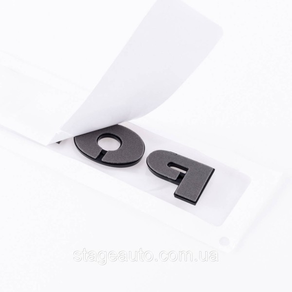 Emblem sticker on the trunk lid POLO Volkswagen POLO 13 x 2.3 cm black