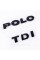 Emblem plates for the trunk POLO TDI, POLO TDI black (set)