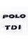Emblem plates for the trunk POLO TDI, POLO TDI black (set)
