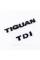 Emblem plates for trunk TIGUAN TDI, TIGUAN TDI black (set)