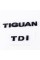 Emblem plates for trunk TIGUAN TDI, TIGUAN TDI black (set)