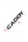 Emblem sticker on the trunk lid CADDY Volkswagen CADDY 15.5 x 2.3 cm Black